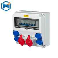 Boîtier combiné de prises multiprises industrielles étanches OEM ABS Boîte de distribution d'énergie