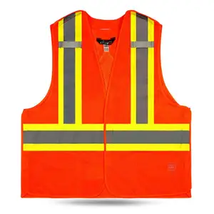 ansa class 2 zippered with sleeves mesh Orange High Visibility class 2 riding safety Reflective Vest