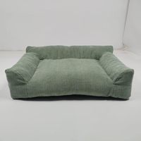 Canapé chauffant pour animaux de compagnie, lit pour chien, coussin chauffant électrique, canapé en velours côtelé, cama calefactable para perros, tapis chaud lavable pour l'hiver