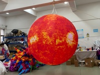 Ballon solaire gonflable géant, modèle d'éclairage, planètes gonflables pour décoration sur le thème de l'espace