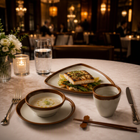 Service de table en mélamine effet porcelaine émaillée, sans BPA, incassable, assiettes et bols, vaisselle pour hôtels et restaurants, vente en gros OEM