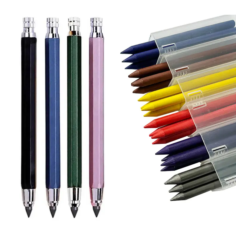 5,6 mm Metall automatischer Stift Comic handzeichnen schreiben mechanischer Stift individuelles Logo mechanischer Zeichnungsstift nachfüllen