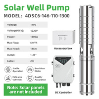 Pompe centrifuge submersible solaire DIFFUL, haute pression, en acier inoxydable, moteur DC, pompe pour puits profond