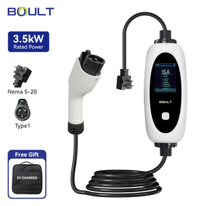 สถานีชาร์จพลังงานใหม่แบบพกพา 7KW 110V-240V 16-32A AC พร้อมปลั๊ก Type 1 IP65 ไฟ LED แสดงสถานะ  พร้อมกระเป๋าเก็บ - Product Image 2