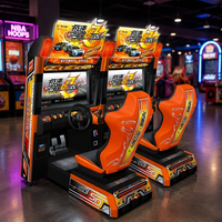 Machine de jeu d'arcade de course automobile pour enfants à monnayeur, simulateur de conduite pour centre de jeux d'amusement