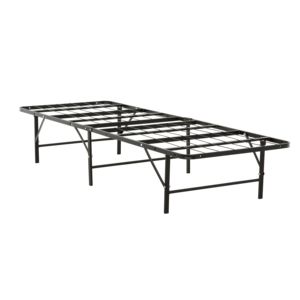 Base de Cama Metálica Plegable Minimalista para Dormitorio, Tamaño Twin XL, Diseño Resistente, Color Negro Mate - Product Image 1