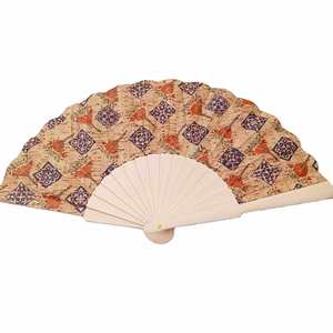 Genuine 23cm Portuguese Cork Wood <b>Hand</b> <b>Fan</b> Eco-Friendly Vegan Stock for Promotional Party Supplies - Product Image 3