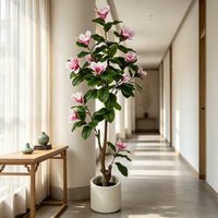 Arrangements floraux haut de gamme, arbre à fleurs de magnolia artificiel, fleurs artificielles, décoration pour mariage, événement, fête, Noël, réveillon de Noël