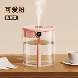 <b>Desk</b> Greenhouse Easy Clean Night Light <b>Mini</b> Dual Jet Double Nozzle Air Humidifier for Home - Product Image 4