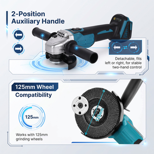 Podofo Podofo 125mm M14 Meuleuse d'angle électrique sans balais 10000 tr/min avec interrupteur à gâchette, outil de découpe portable pour le bricolage - Product Image 4