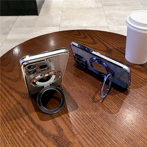 Stampa elettronica cavalletto magnetico design <span class=keywords><strong>specchio</strong></span> morbido tpu cover per iPhone 16 15 14 13 Fundas <span class=keywords><strong>cellulare</strong></span> - Product Image 4