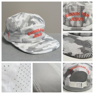 Casquette de course à 5 panneaux avec découpe laser et broderie, séchage rapide, maille ultralégère respirante, protection, logo personnalisé, pour le <span class=keywords><strong>camping</strong></span> et la course à pied - Product Image 2