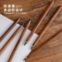 Crayon éternel-écriture non-stop, pas besoin d'aiguiser, crayon d'examen étudiant en bois rétro, stylo de bureau, peut être gravé