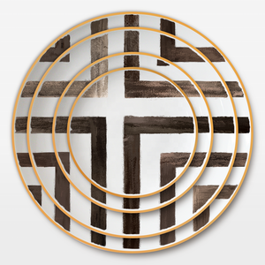 <span class=keywords><strong>Nuovo</strong></span> Design Creativo di Ceramica <span class=keywords><strong>Piatti</strong></span> di Caricatore Commercio All'ingrosso Piatto Cena Set per la Cerimonia Nuziale - Product Image 2
