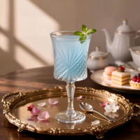 Ensemble de verres à eau multifonctionnels modernes en cristal à grain vertical, écologiques, transparents et ambrés pour bar à domicile