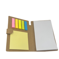 Bloc-notes kraft bon marché avec logo personnalisé Bloc-notes de voyage avec notes autocollantes et stylo
