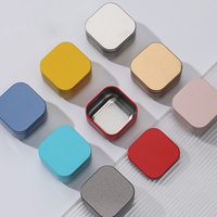 Vente en gros sur mesure mini boîte en métal scellée boîte de bonbons de qualité alimentaire couvercle carré boîte en métal vide bougie bocaux en métal