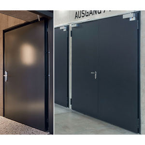 Puertas de Acero Contra Incendios con Certificación UL 2026, Diseño Empotrado Pintado en Blanco, <span class=keywords><strong>90</strong></span> Minutos de Resistencia al Fuego, con Herrajes - Product Image 1