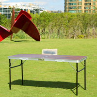 Table de pique-nique pliable en aluminium moderne et portable, réglable en hauteur, meubles d'extérieur, barbecue, camping, repas, utilisation au parc, marque DINGXIANG