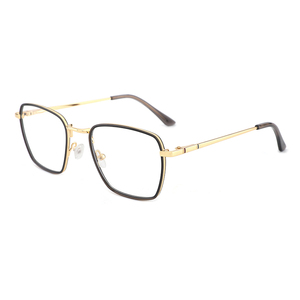 Hợp Thời Trang Quảng Trường Windsor Slim Acetate Bọc Với Kim Loại Kết Hợp Kính Quang Học Khung Kính Chống Ánh Sáng Xanh Mắt Kính - Product Image 5