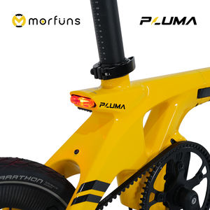 Vélo électrique pliable, léger, facile à conduire et élégant en fibre de carbone, ne pesant que 29 livres, un SUV typique peut contenir 2-3 vélos électriques. - Product Image 4