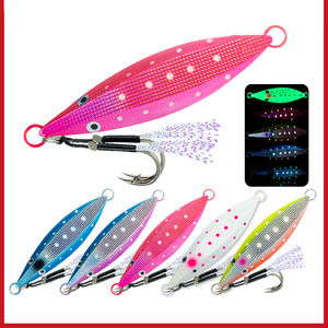 NOUVEAU OEM 60g-150g Glow Dark Slow Pitch Jigs Long Cast Metal Jigging Slugs for Saltwater Fish Carp Bass Boat Fishing Wholesale - Product Image 6