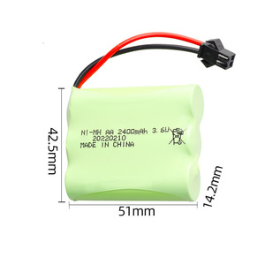 Custom Size <strong>AA</strong> Type <strong>3.6V</strong> 2400mAh Nickel Metal Hydride (<strong>Ni</strong>-<strong>MH</strong>) Rechargeable <strong>Battery</strong> for Flashlights - Product Image 1