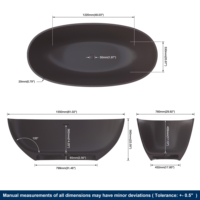 Baignoire moderne en surface solide avec spa hydromassant intégré pour projets hôteliers – Fournisseur de baignoires autoportantes marron pour adultes