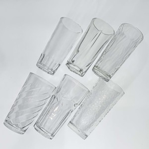 Verres à boire transparents en gros à prix abordable – Grands verres à boire avec logo - Product Image 1