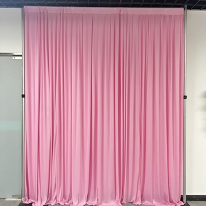 <strong>Barbie</strong> Pink High Density Milk Silk Backdrop Curtain Drape Fabric Wrinkle Resistant for Party Livestream Photography - Product Image 1