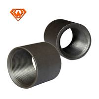 Filetage femelle de sablage 1/2 pouce douilles de tuyaux en acier au carbone Npt sans soudure