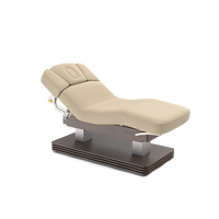 Table de Massage Électrique Ajustable DHF en Bois, Chaise Faciale pour Traitements de Spa et Salon, pour Salon ou Chambre à Coucher