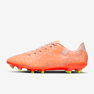 Low Cut Soccer Cleats Lace Up Firm Ground Football <b>Boots</b> Cream White Texture Upper Non Slip Stud Outdoor Soccer Shoes - Product Image 3