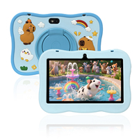 Tablette pour enfants Capybara 7 pouces HD 16 Go Quad Core Écran capacitif Ensemble complet Étui en silicone souple Jeu éducatif 4G USB-C Nouveau