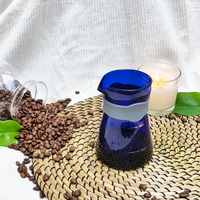 Mug à café individuel en verre borosilicate transparent 300 ml – Écologique, portable, moderne et luxueux pour la maison et l'hôtel