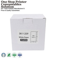 ENCRE-PUISSANCE DK-11209 DK11209 DK 11209 Noir sur Blanc Auto-Adhésif Thermique Papier Rouleau D'étiquettes Compatible pour Imprimante Brother