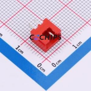 WAFER-XH2.54-2PZZ-R62 Wire-to-Board Pin Header Through hole Component (THT),P=2.54mm Connector 1x2P 2.5mm Through Hole XH - Product Image 1