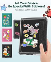 Étui pour tablette en cuir PU imprimable personnalisé pour Kindle Paperwhite 5 et iPad 6 6,8/6 pouces, fonction veille/réveil automatique, dos transparent