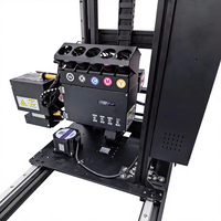 Printer Kabinet Vertikal UV Presisi Tinggi Dual Head Pencetakan Putih & Warna untuk Kotak Logam, Mural Showroom dengan Relief 3D 2.5cm