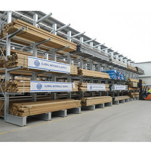 Scaffalatura Cantilever Monofacciale su Larga Scala, Sistema Autoportante per Magazzini di Legname e Acciaio - Product Image 4