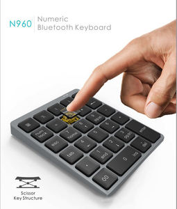 Best Selling Portable Ultra Slim 2.4G Rechargeable External Number Pad Wireless Numeric Keypad for Laptop PC MacBook Data Entry - Product Image 6