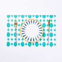 Set de napperon coloré antidérapant, en 6 rouleaux, coupe libre, personnalisé, tapis de table de cuisine