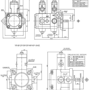 ปั๊มวาล์วแปรผัน Winmost รุ่น VP DF 12A B12C D ปั๊มน้ำมันไฮดรอลิกสำหรับใช้งานในอุตสาหกรรม - Product Image 4