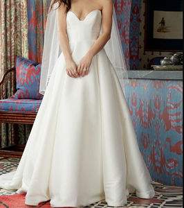 Ruolai IN003 semplice <span class=keywords><strong>abito</strong></span> <span class=keywords><strong>da</strong></span> <span class=keywords><strong>sposa</strong></span> in raso con <span class=keywords><strong>tasche</strong></span> lungo fino al pavimento con cerniera posteriore - Product Image 4