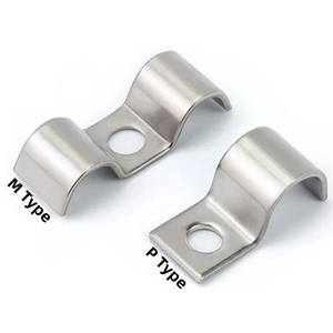 ช่วงขนาด 6 มม. - 160 มม. 304 สแตนเลสสตีลสําหรับงานหนัก <span class=keywords><strong>M</strong></span> / P ประเภทท่อหลุมเดียวแคลมป์อานคงที่ - Product Image 2