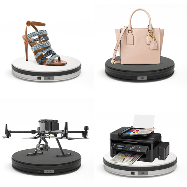 Turntable-BKL Factory-Direct sale 35cm 360° Motorized/Manual Rotator for Live Shows Photography Merchandise Display Stand