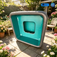 Piscine gonflable carrée pliable avec chaise, jacuzzi portable hors sol pour extérieur, vente en gros d'usine
