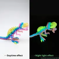 Vente en gros de jouets dinosaures en plastique imprimés en 3D, personnalisables OEM, Tyrannosaurus Rex à l'échelle 1/12, unisexe, pour revendeurs