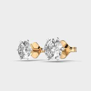 Diamond <b>Stud</b> <b>Earrings</b> with 925 Sterling <b>Silver</b> Elegant Fine Jewelry for Women Anniversary Party Daily Wear Style - Product Image 5