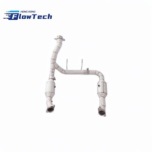 ท่อดาวน์ไปป์สแตนเลส SS304 แบบไหลสูง พร้อมแผ่นกันความร้อน สำหรับรถฟอร์ด F-150 5.0L Coyote ปี 2015-2023 - Product Image 1